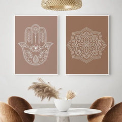 Mandala Buddha Lotus Canvas Posters