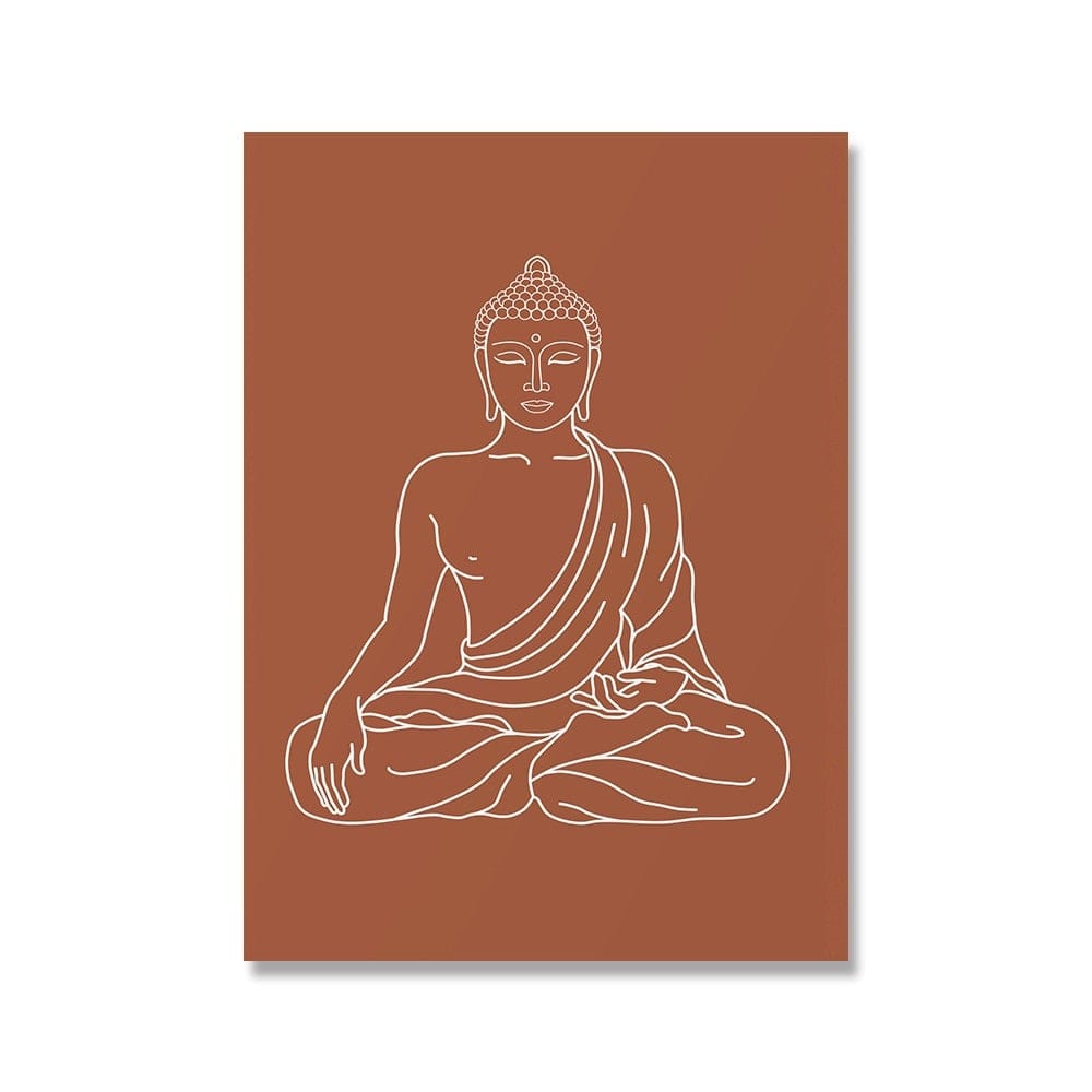 Mandala Buddha Lotus Canvas Posters