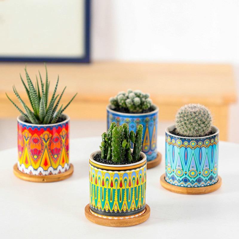 Mandala Mini Flower Pot