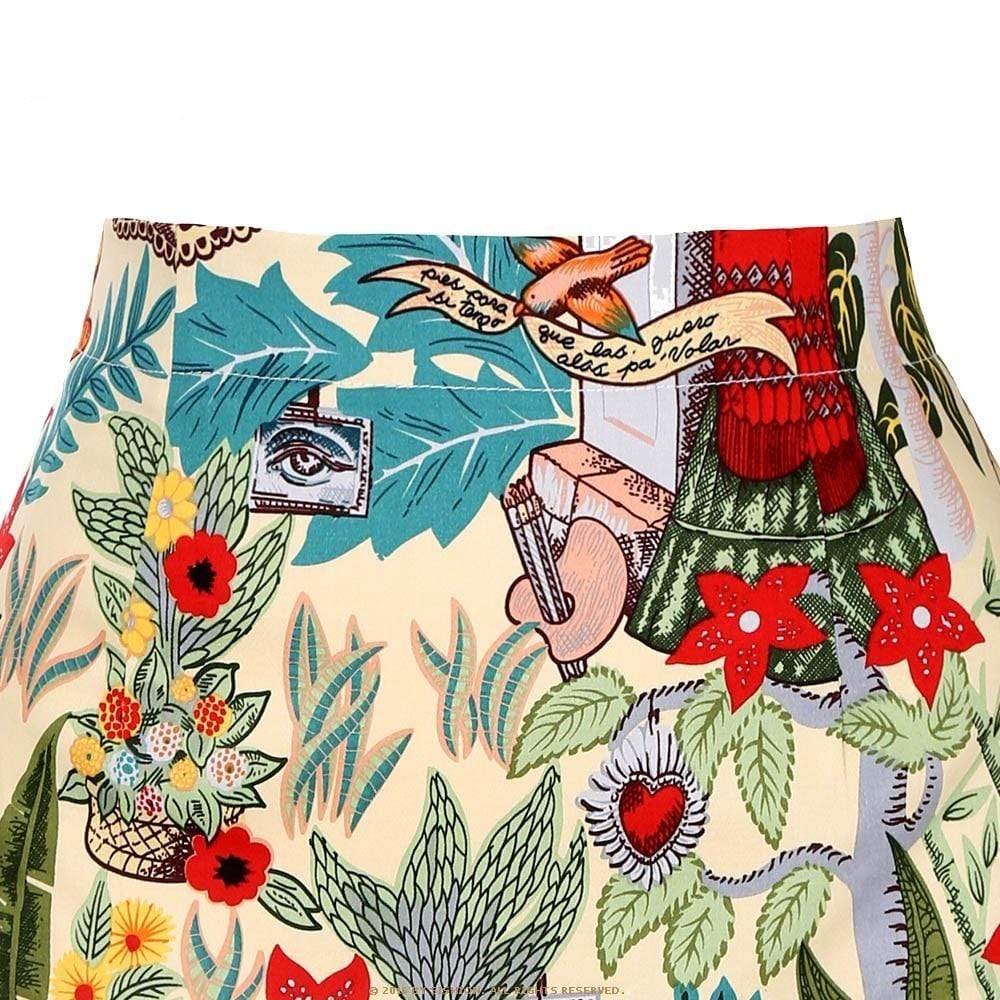 Mexican Artist A-Line Skirt