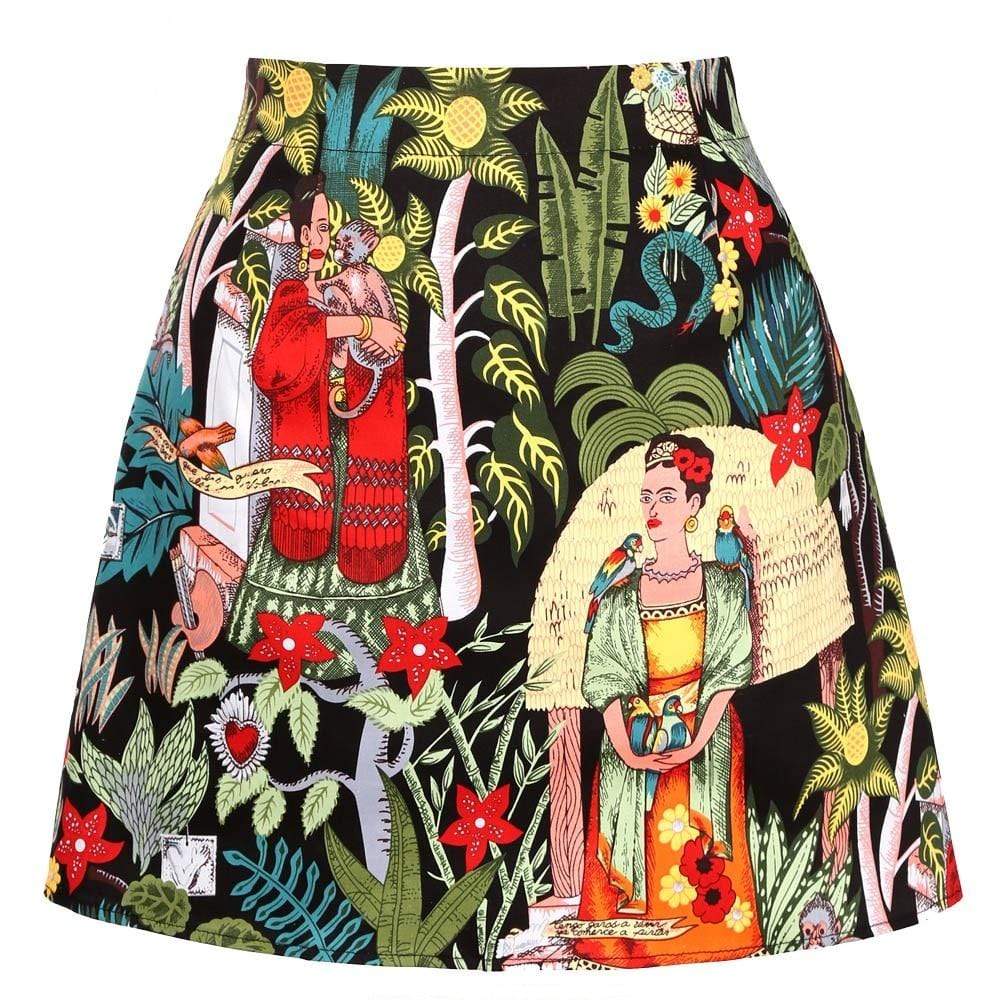 Mexican Artist A-Line Skirt