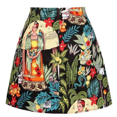 Mexican Artist A-Line Skirt