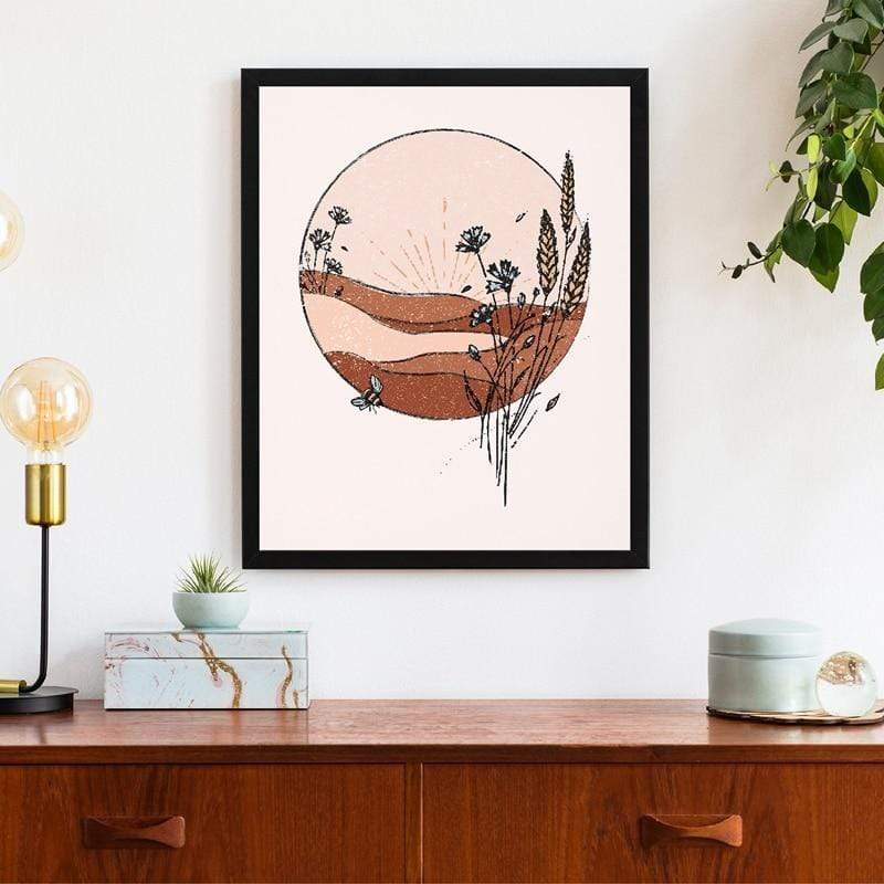 Mid Century Desert Canvas Wall Art