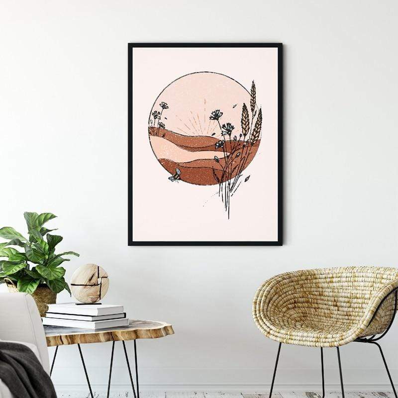 Mid Century Desert Canvas Wall Art