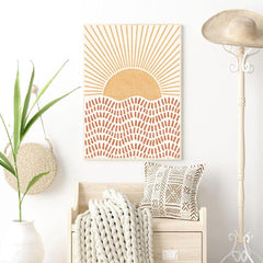 Mid Century Sun Print