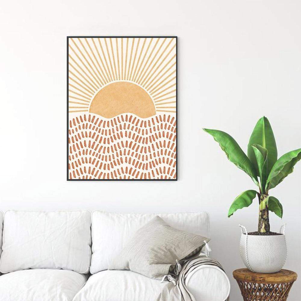 Mid Century Sun Print