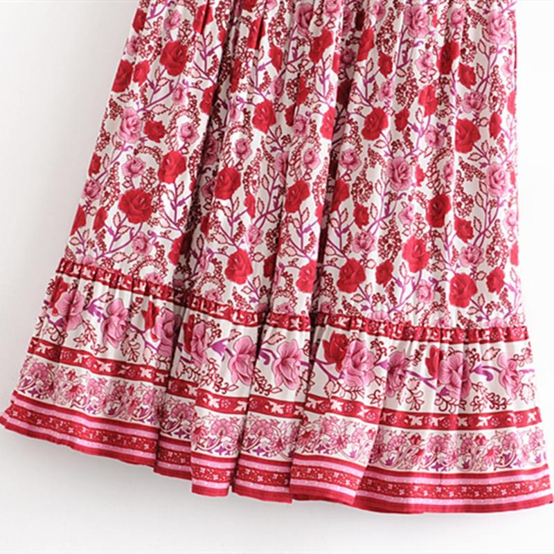 Milagros Floral Midi Skirt