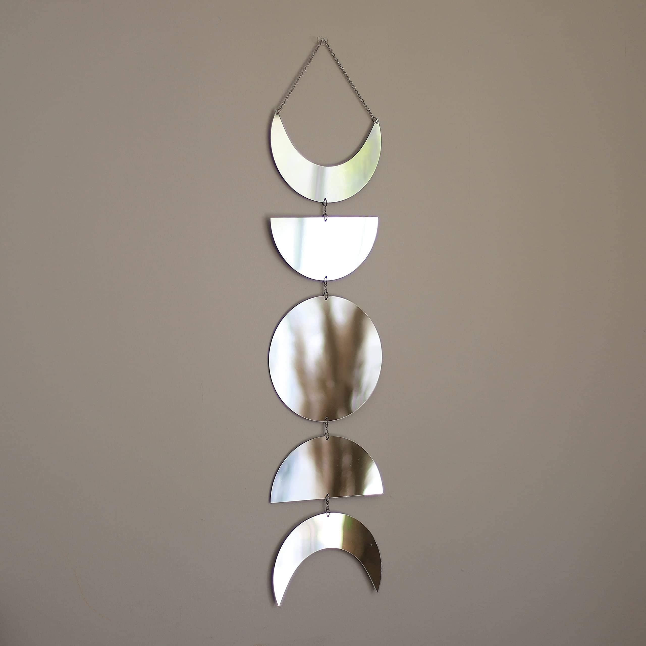 Moon Phase Mirror Wall Hanging