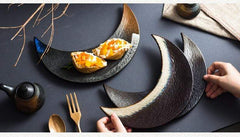 Moon Shaped Sushi Plate