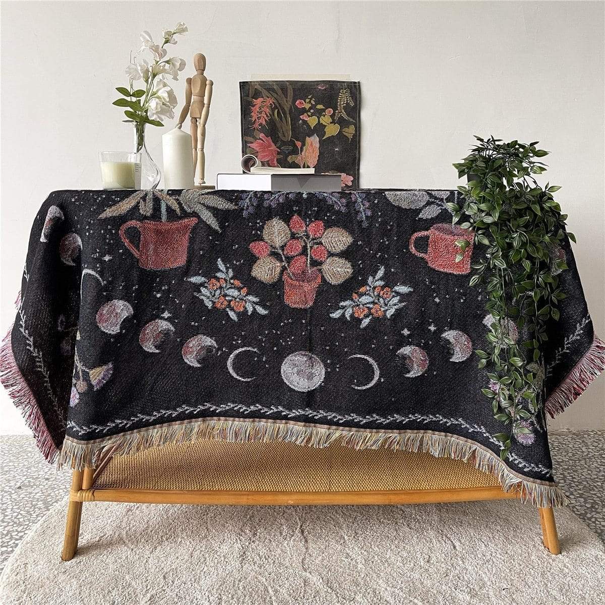 Moonlight Garden Throw Blanket