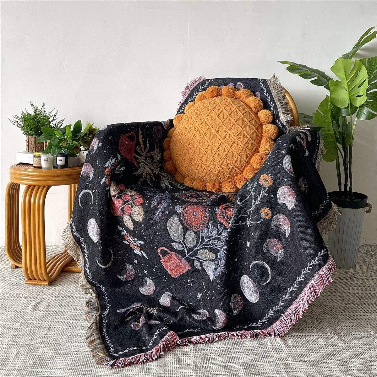 Moonlight Garden Throw Blanket