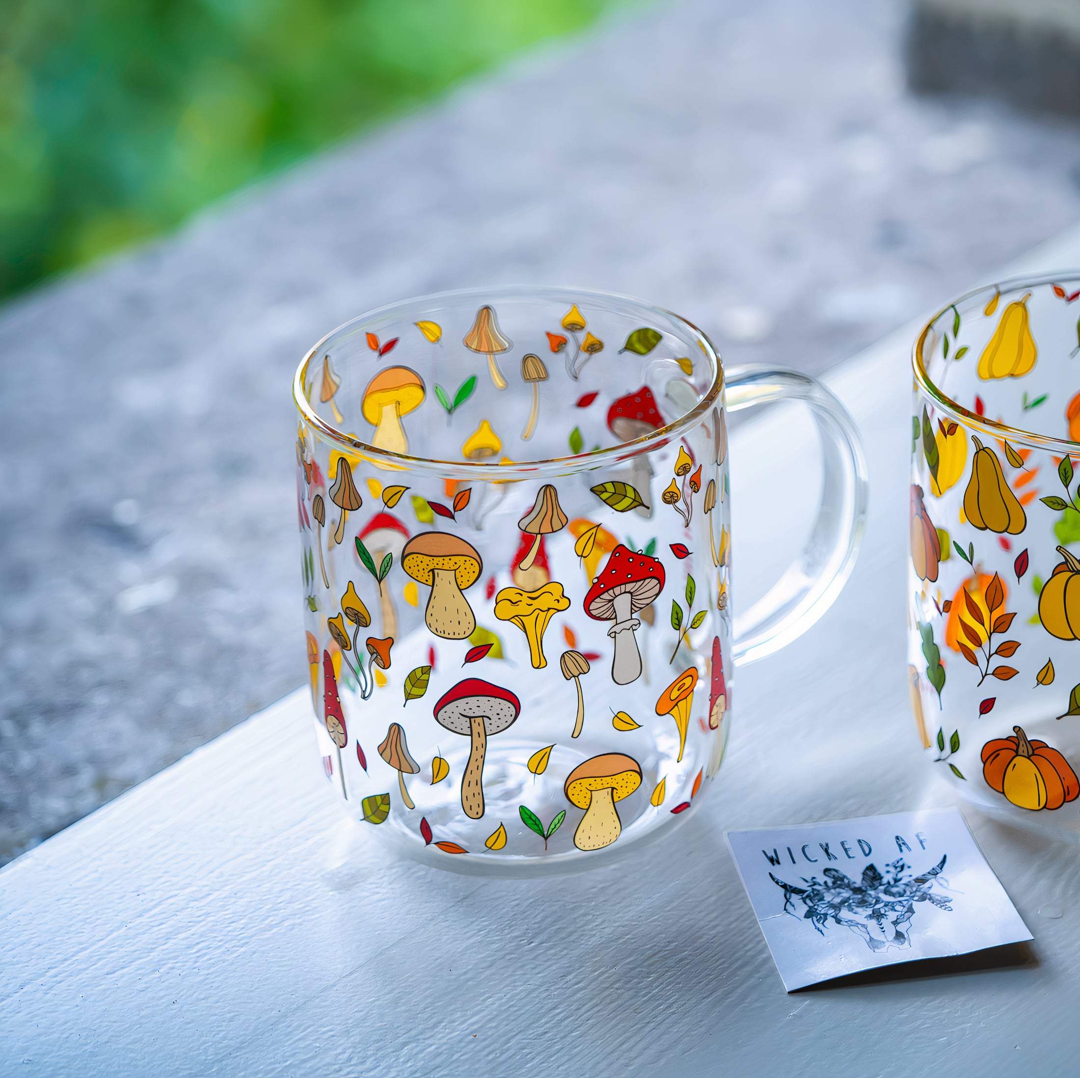 Mushroom Glass Mug