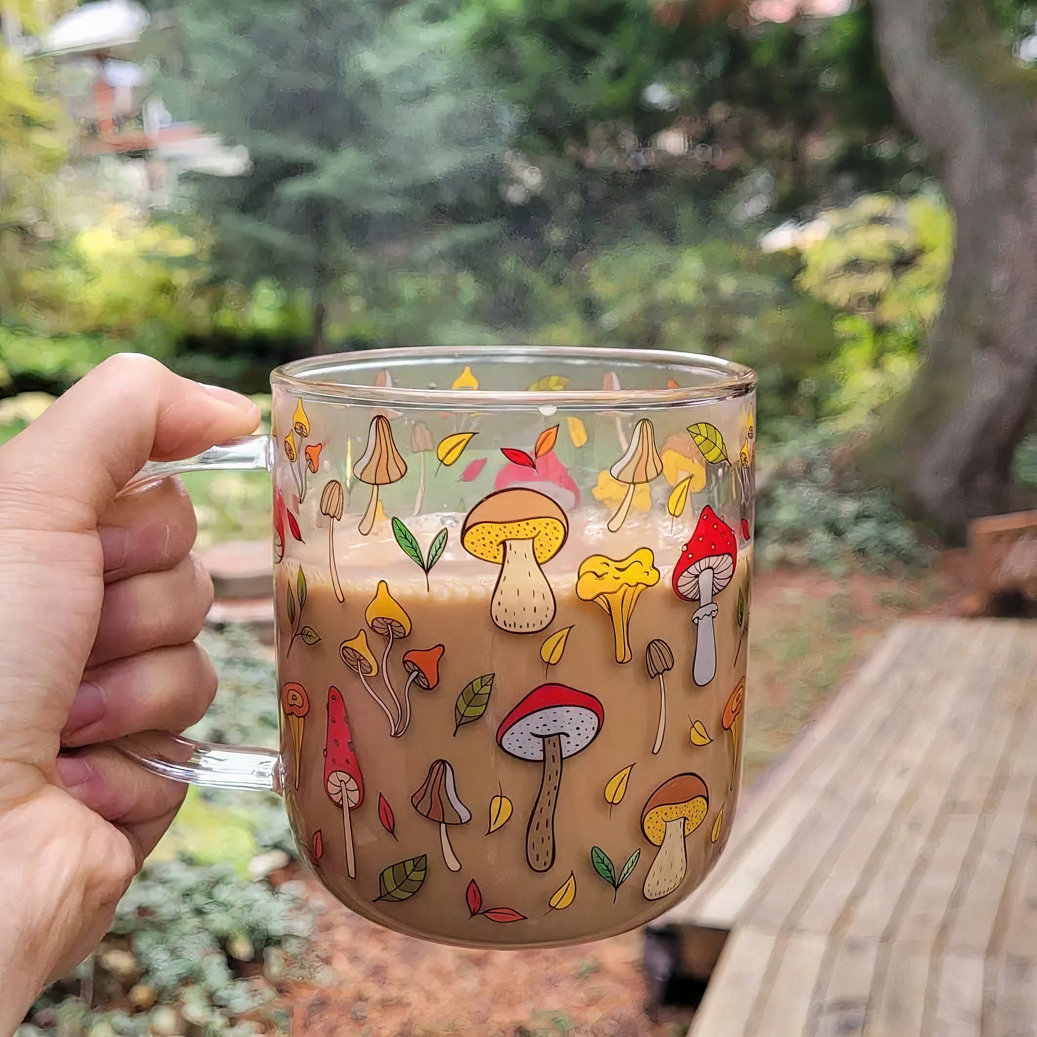 Mushroom Glass Mug