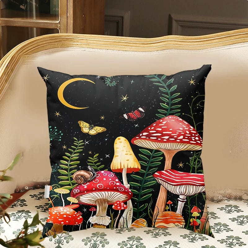 Mystic Mushrooms Cushion Cover