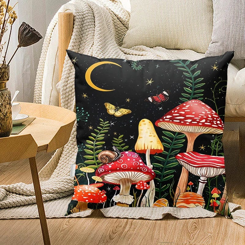 Mystic Mushrooms Cushion Cover