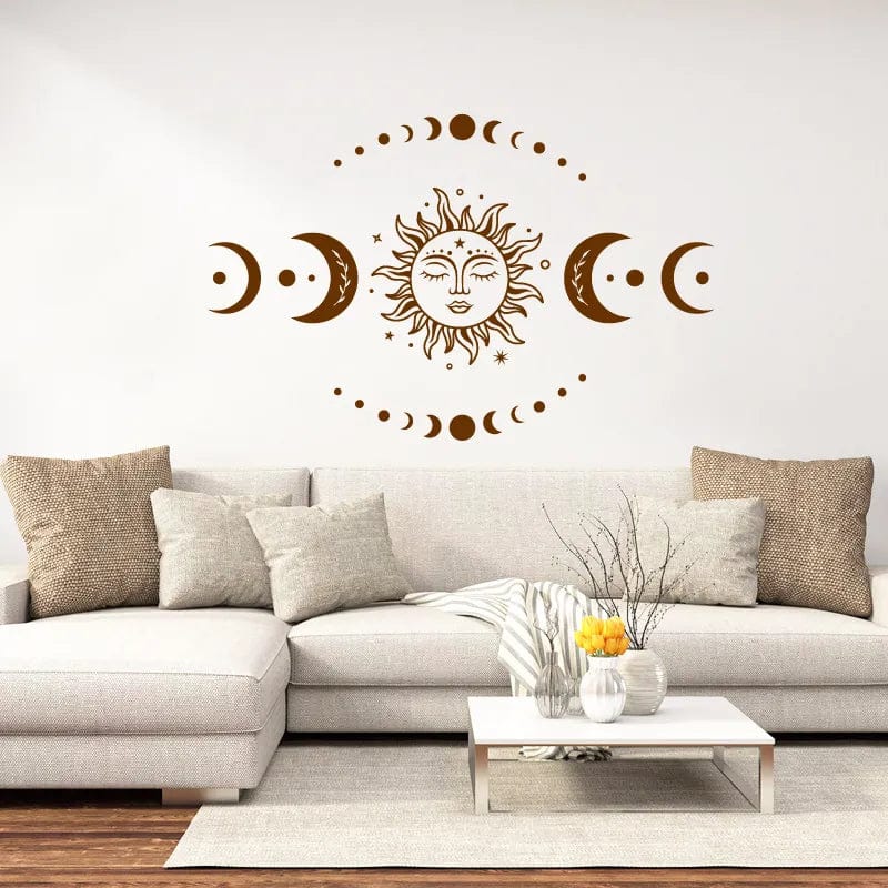 Mystical Sun And Moon Wall Stickers