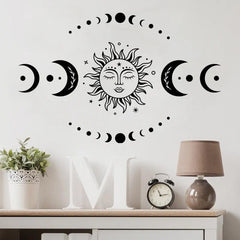 Mystical Sun And Moon Wall Stickers