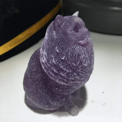 Natural Crystal Lady Cat Carving