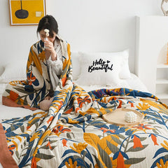 Myla Floral Bedspread Blanket