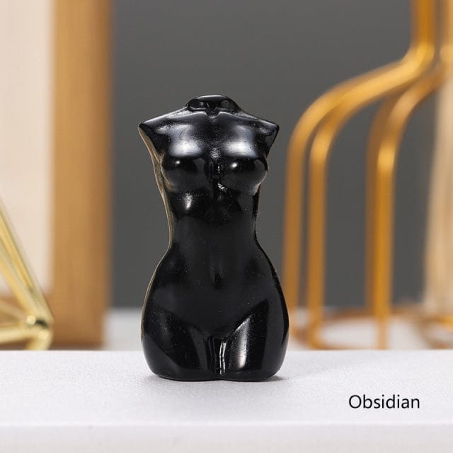 Goddess Silhouette Crystal Statue