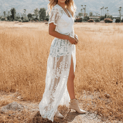 Ophelia Embroidered Lace Cover Up Kimono