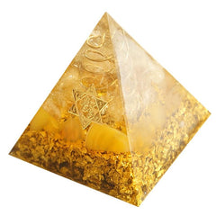 Orgonite Citrine Crystal Pyramid
