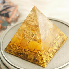 Orgonite Citrine Crystal Pyramid