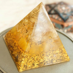 Orgonite Citrine Crystal Pyramid