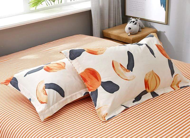 PEACH BEDDING SET 4PCS