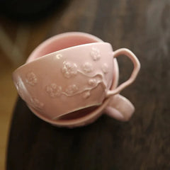 Peach Blossom Ceramic Coffee Mug