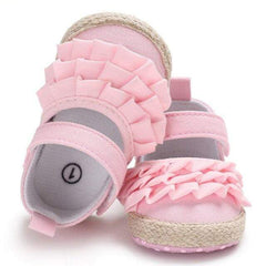 Ruffled Design Baby Girl Shoes