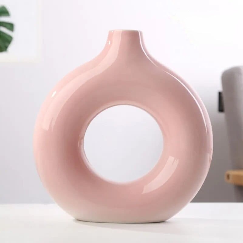 Hollow Minimalistic Ceramic Vase