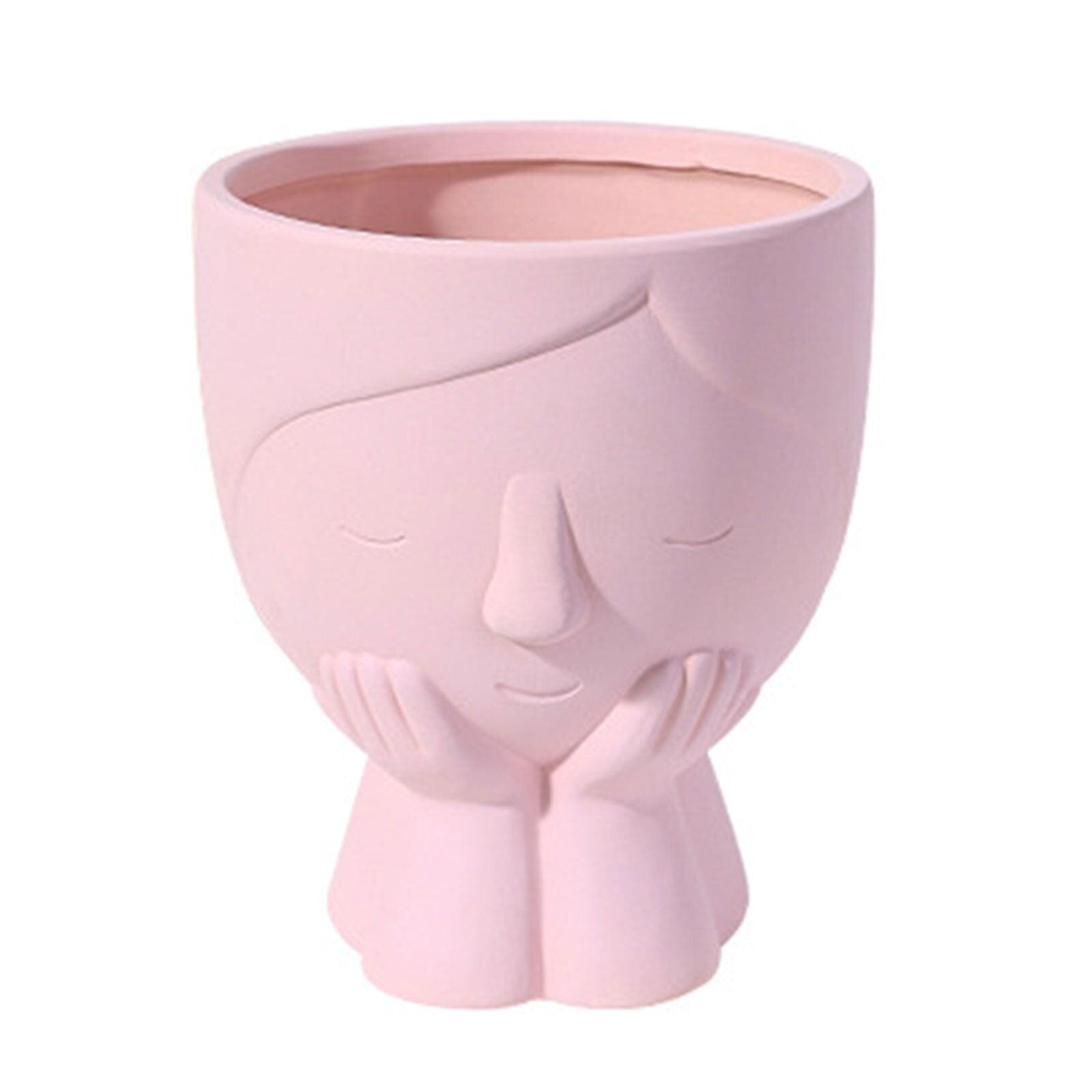 Little Girl Portrait Flower Pot