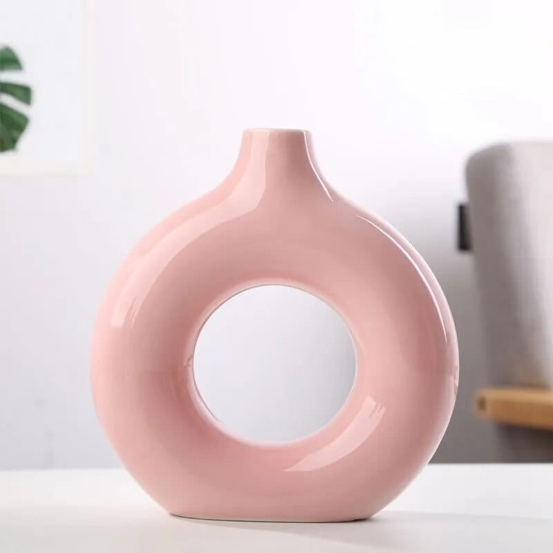 Hollow Minimalistic Ceramic Vase