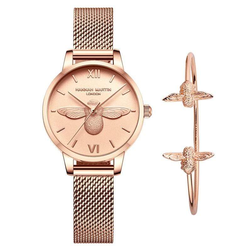 Queen Bee Women's Watch and Bracelet Set