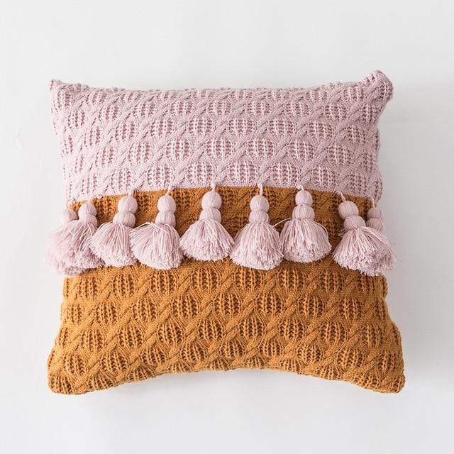 Freya Tasseled Knit Cushions