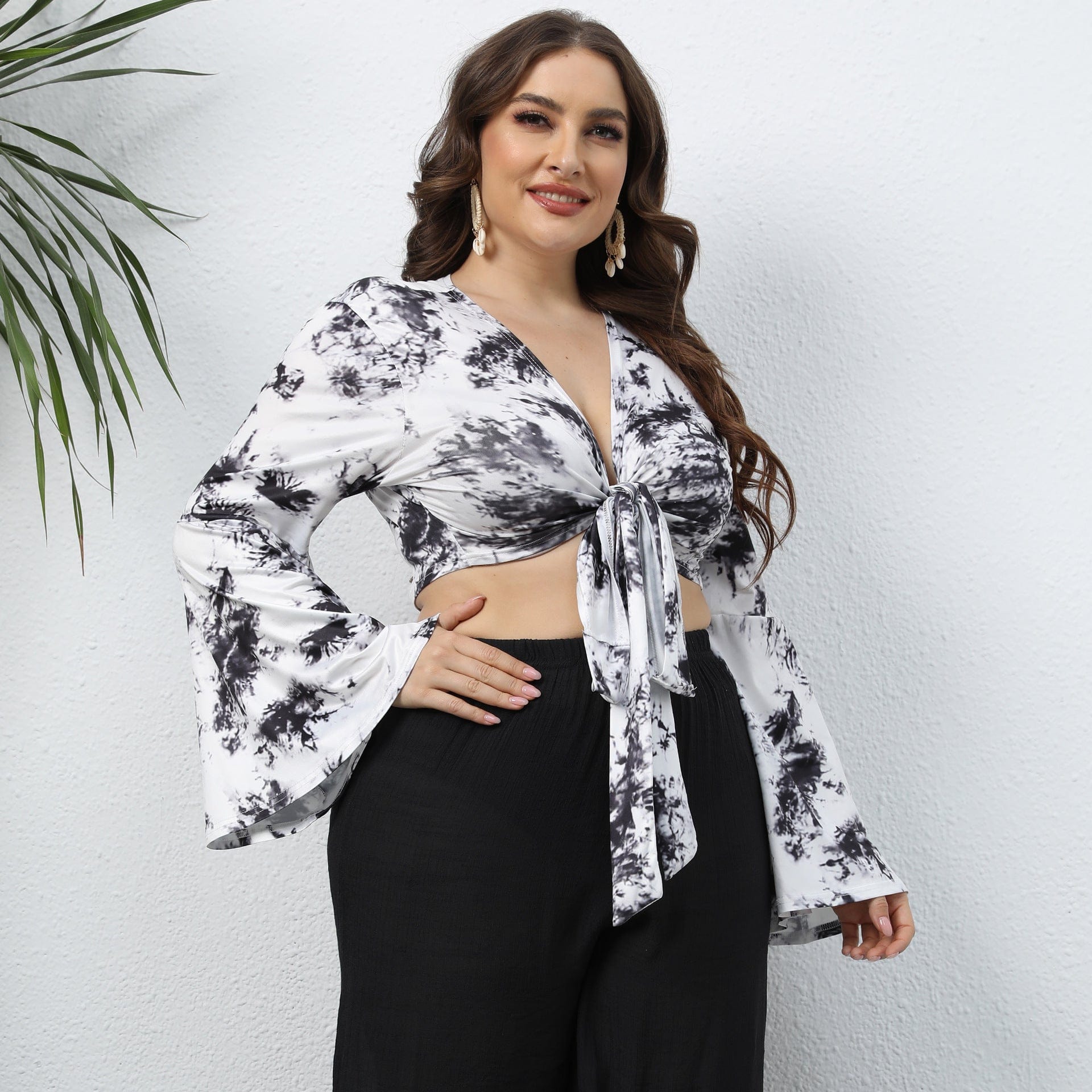 Plus Size Gianna Tie-Dye Blouse