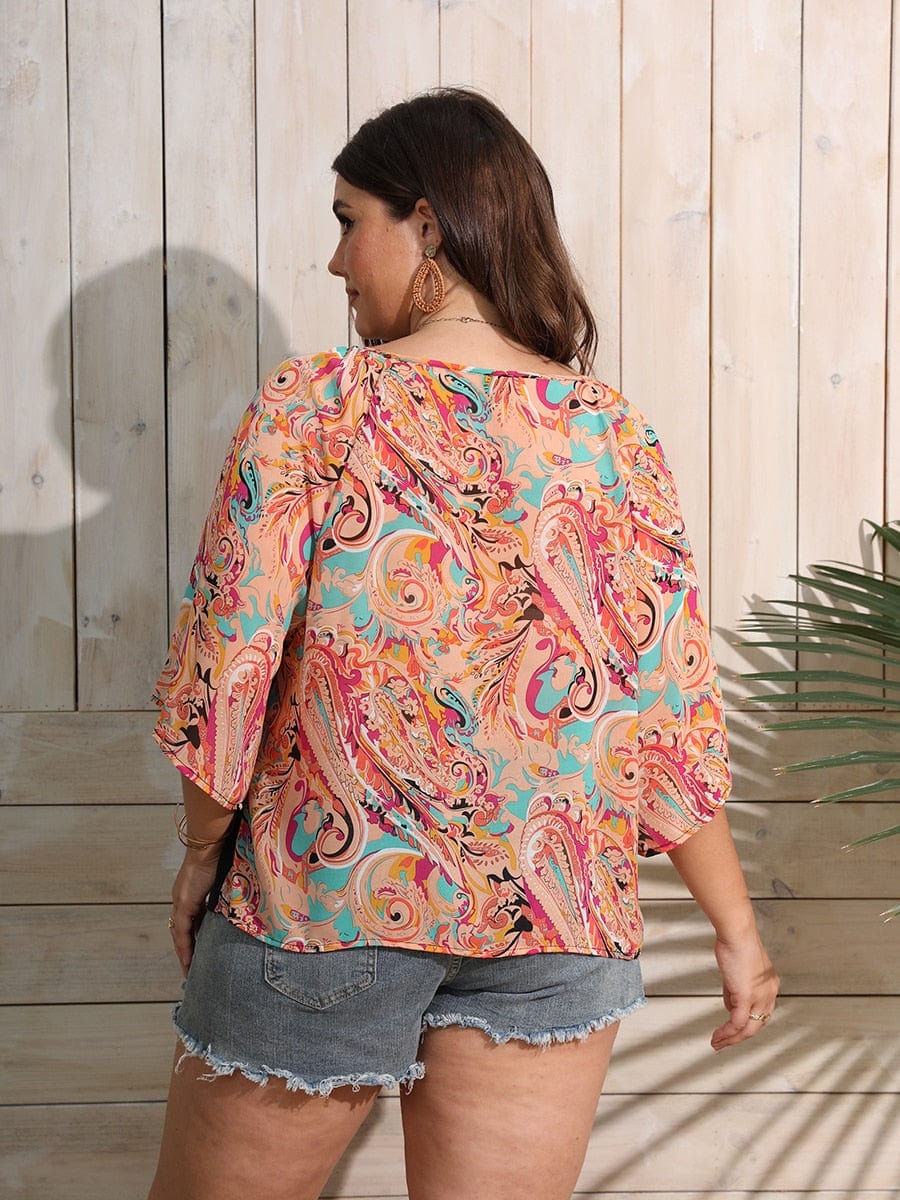 Plus Size Kallisto Paisley Blouse