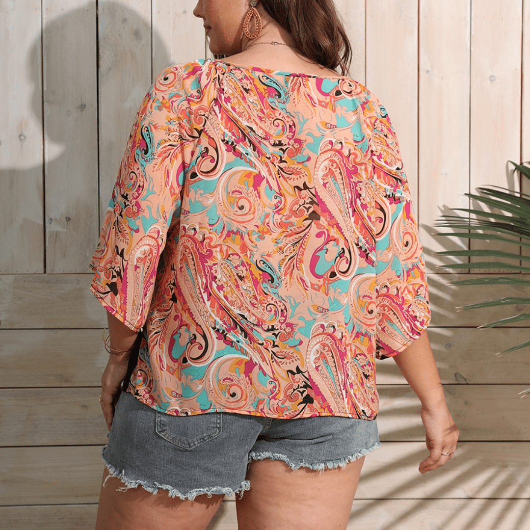 Plus Size Kallisto Paisley Blouse