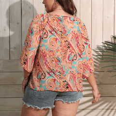 Plus Size Kallisto Paisley Blouse