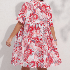 Plus Size Kissa Paisley Midi Dress