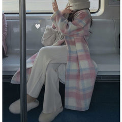 Rainbow Plaid Coat