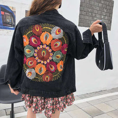 Rainey Embroidered Denim Jacket
