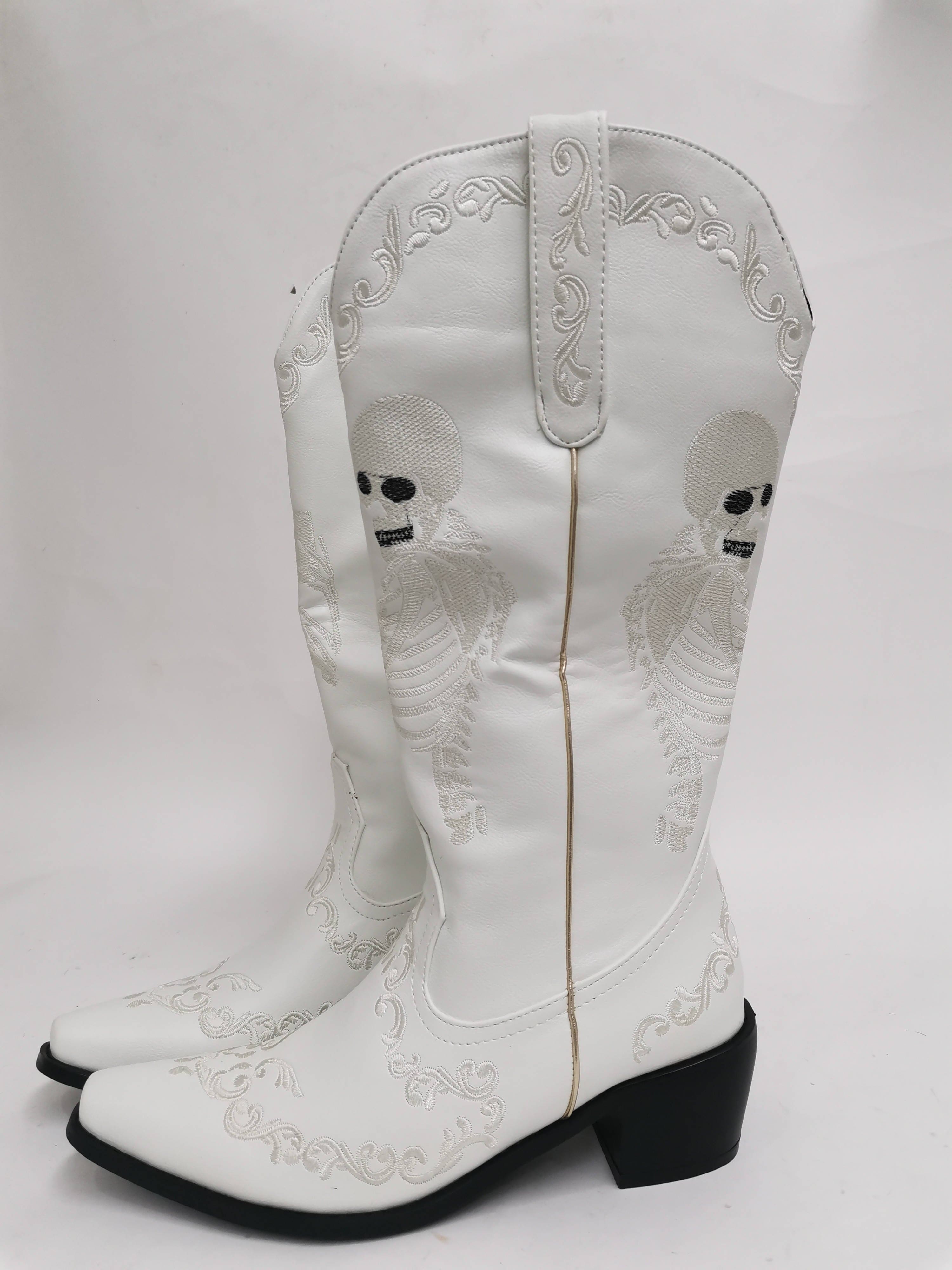 Savvanah Skull Western Cowgirl Boots