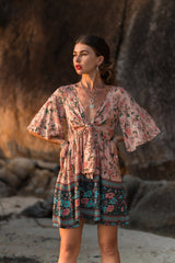 Scarlet Vintage Floral Mini Dress