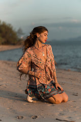 Scarlet Vintage Floral Mini Dress