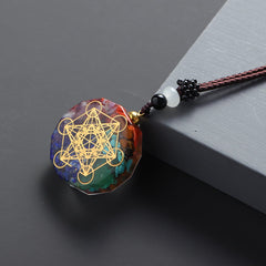 Seven Chakras Orgone Energy Pendant Necklace