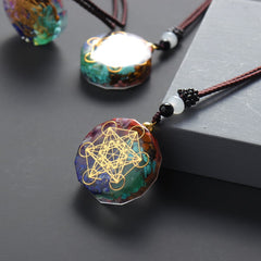 Seven Chakras Orgone Energy Pendant Necklace