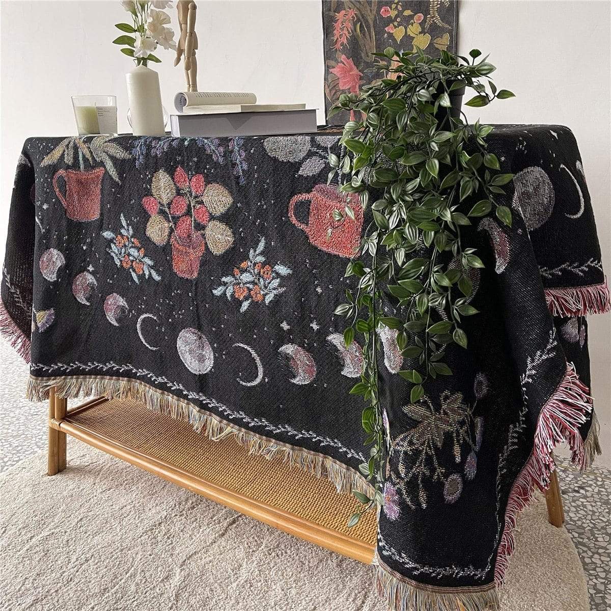 Moonlight Garden Throw Blanket