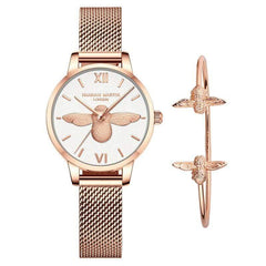 Queen Bee Women's Watch and Bracelet Set